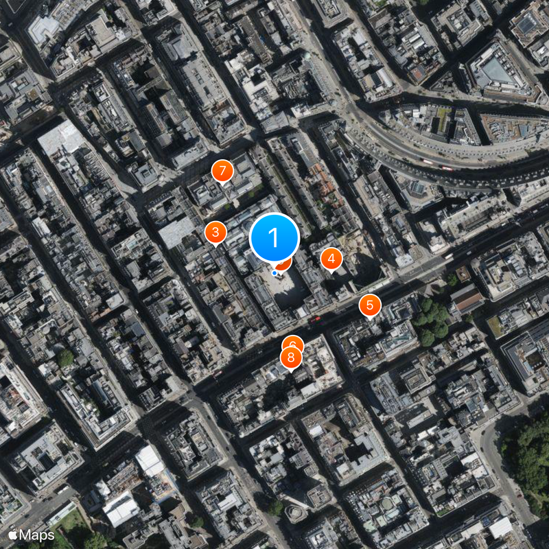 Burlington House Kaart