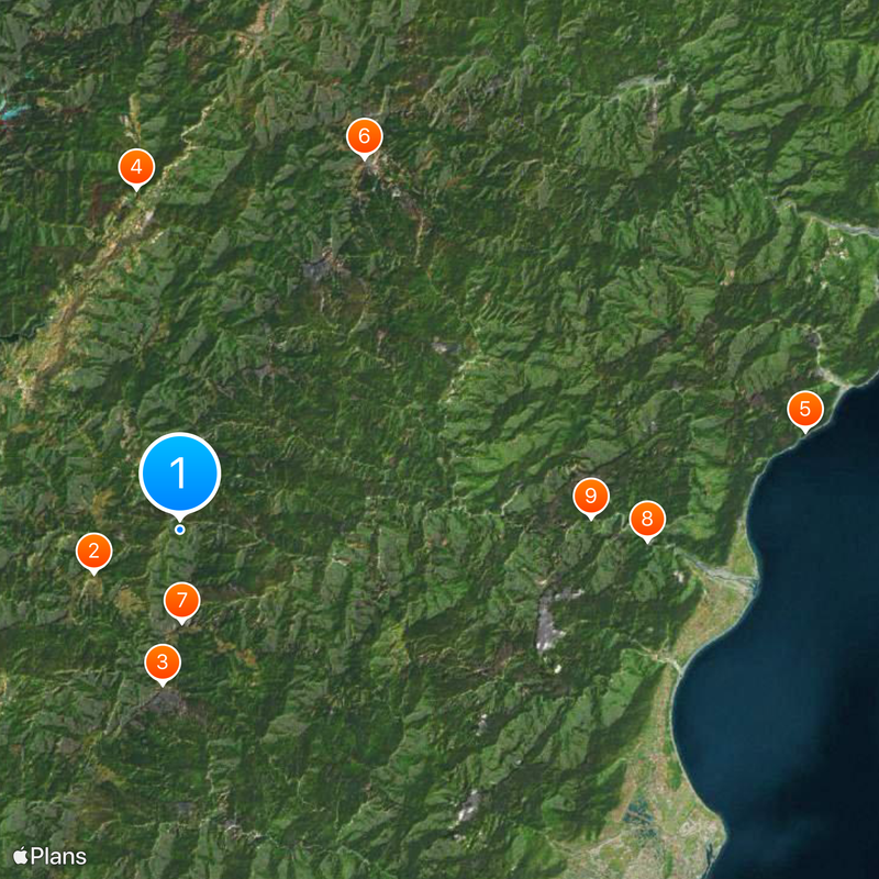 Taroko National Park Mapa