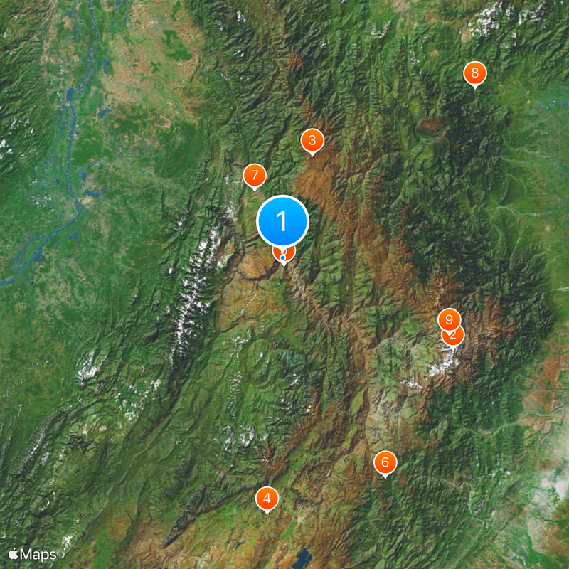 Canyon du Chicamocha Carte