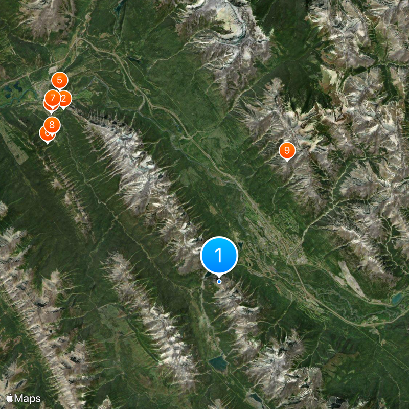 Ha Ling Peak Map