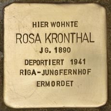 Stolperstein dedicated to Rosa Kronthal