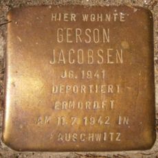 Stolperstein dedicated to Gerson Jacobsen