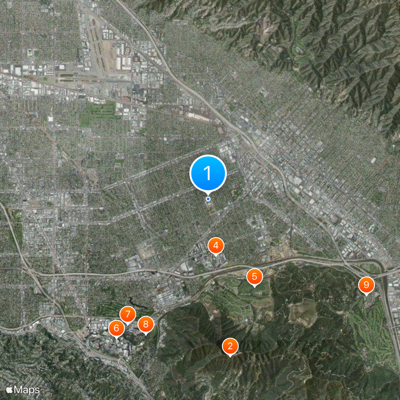 John Burroughs High School Map