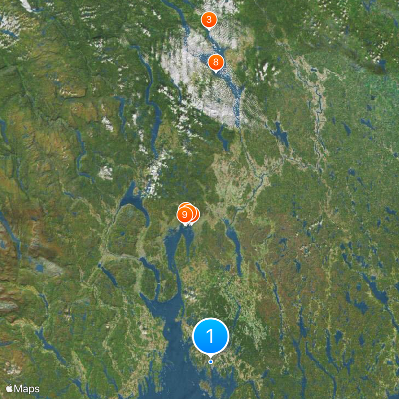 Río Glomma Mapa