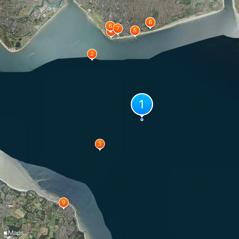 Horse Sand Fort Mappa