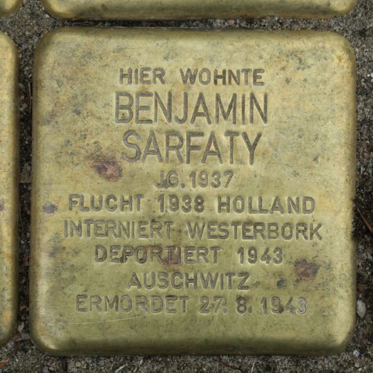 Stolperstein für Benjamin Sarfaty