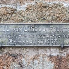 Commemorative plaque to the Fountainhall Cistern