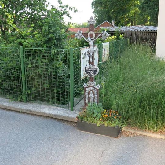 Kříž v Novohradské ulici v Třeboni