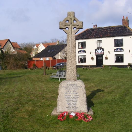Huntingfield War Memorial Cross