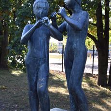 Flötenspielende Kinder