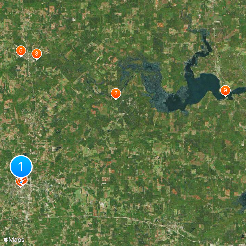 Contea di Harrison Mappa