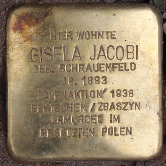 Stolperstein für Gisela Jacobi