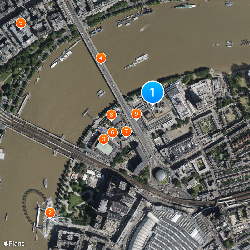 Royal National Theatre Mapa