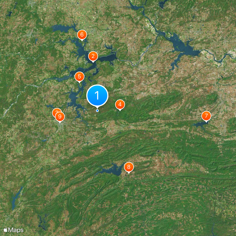 State of Sequoyah Map