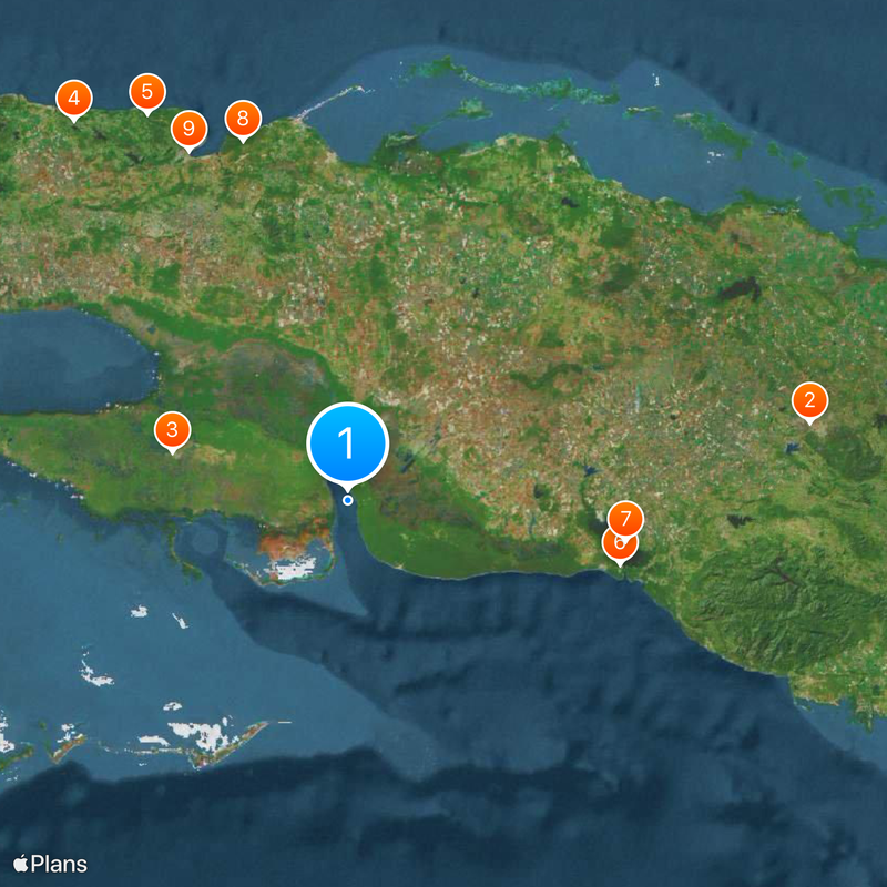 Baie des Cochons Carte