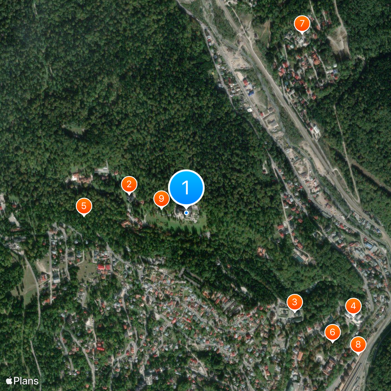 Castillo Peleș Mapa