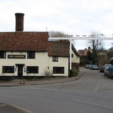 The Fox And Hounds Public House With Inn Sign