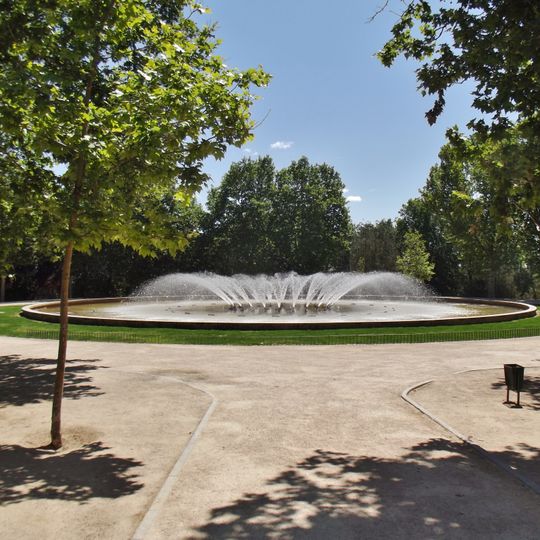 Estanque central del parque de San Isidro