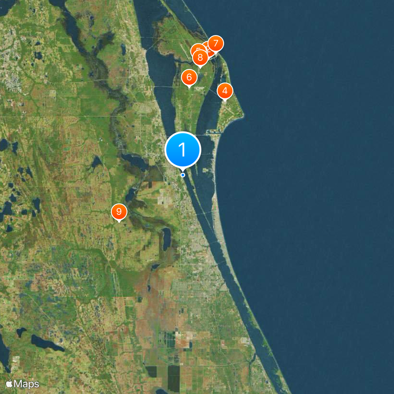 Condado de Brevard Mapa