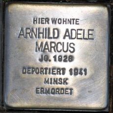 Stolperstein dedicated to Arnhild Adele