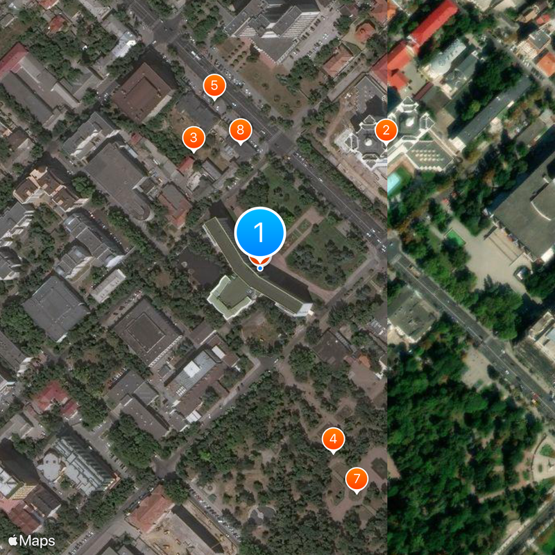 Parliament of the Republic of Moldova Map
