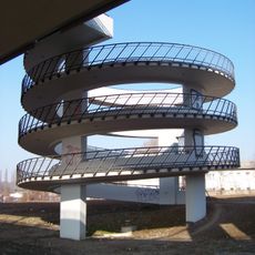 Spiral ramp of Pod plynojemem bridge
