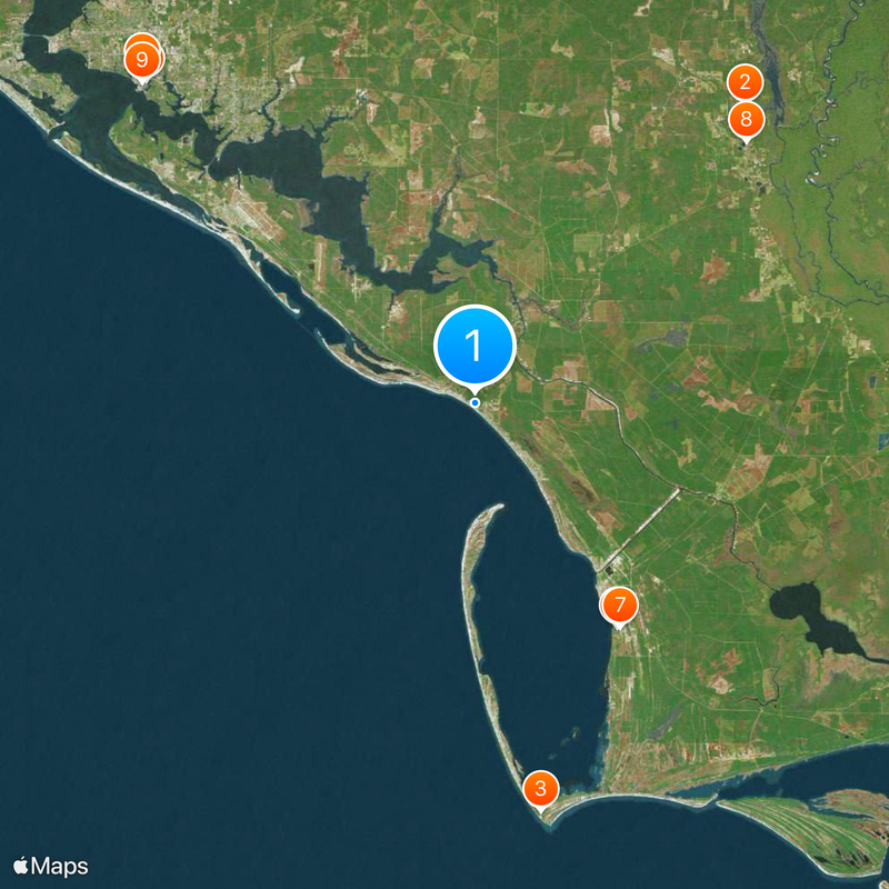 Mexico Beach Map