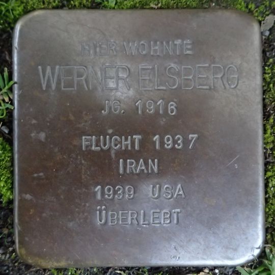 Stolperstein en memoria de Werner Elsberg