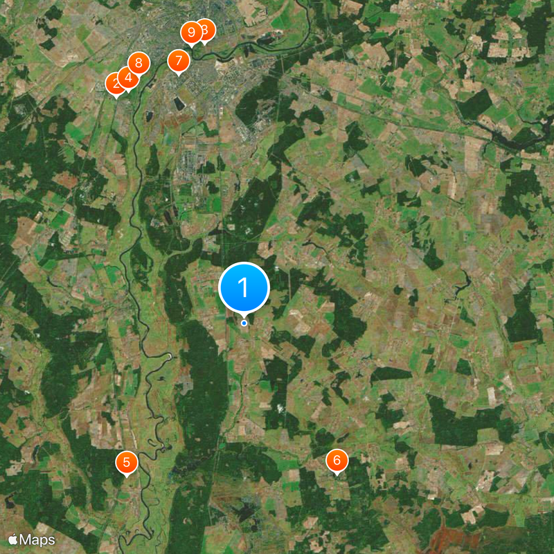 Regione di Mahilëŭ Mappa