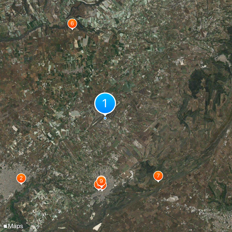 Comiso Airport Map