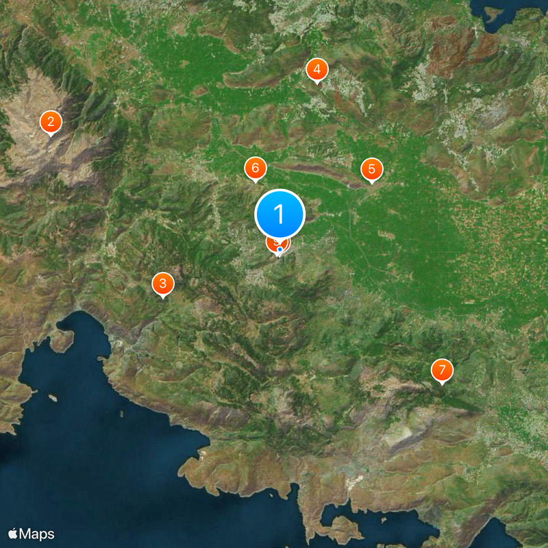 Livadeia Map