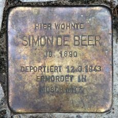 Stolperstein dedicated to Simon de Beer