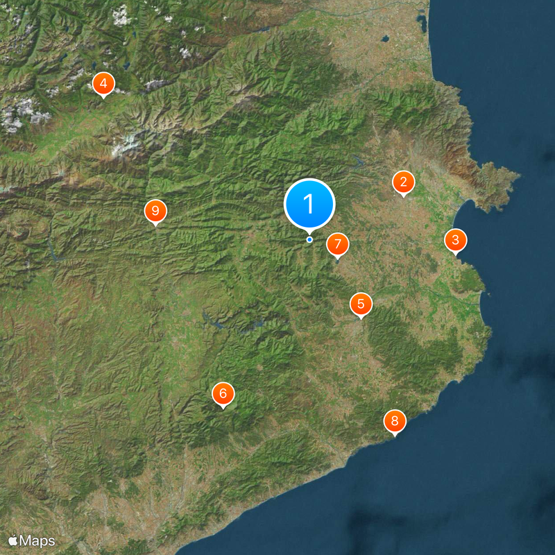 Provincia de Gerona Mapa