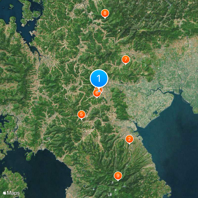 Takeo-Onsen Station Map