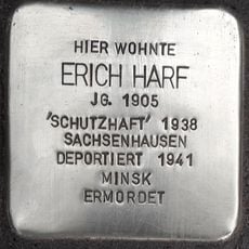 Stolperstein en memoria de Erich Harf