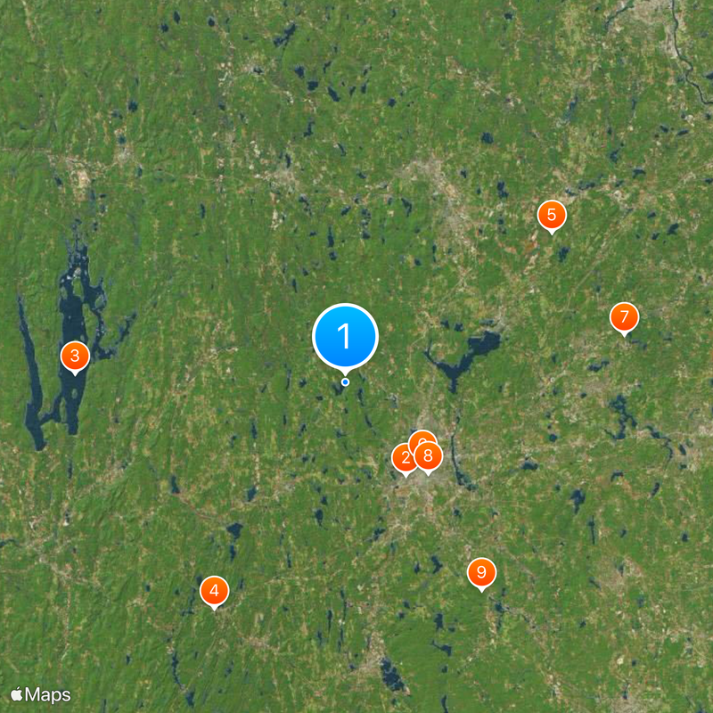 Condado de Worcester Mapa