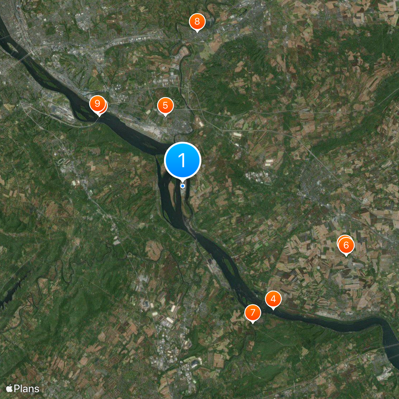 Three Mile Island Nuclear Generating Station Map