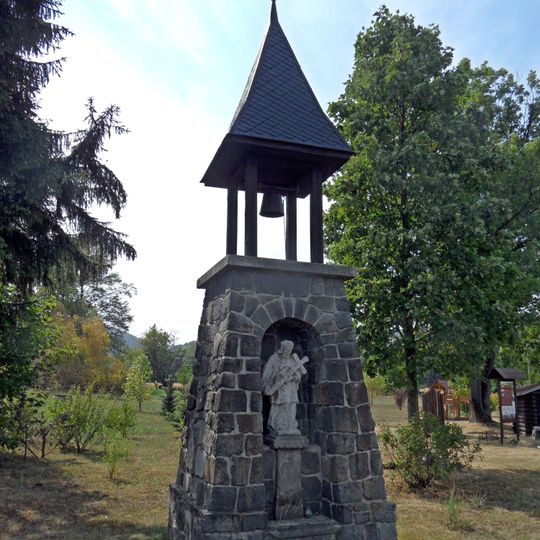 Bell tower with the statue of Saint John of Nepomuk