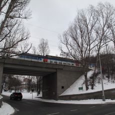 Railway bridge over Bulovka street