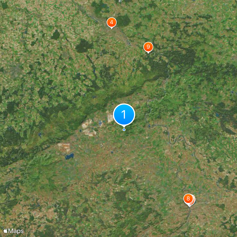 Région d'Ústí nad Labem Carte