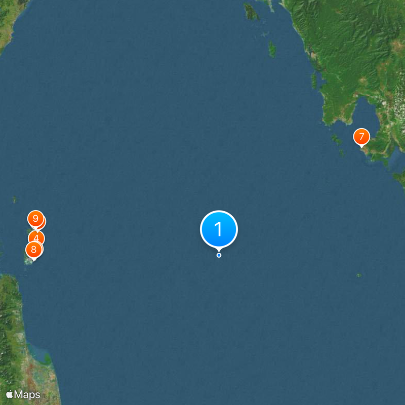 Gulf of Thailand Map
